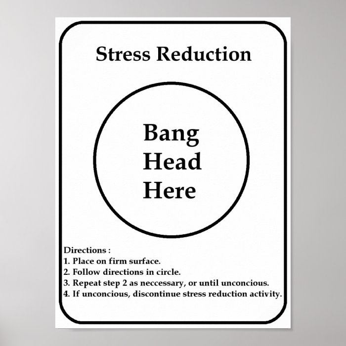 Stress Reduction Posters