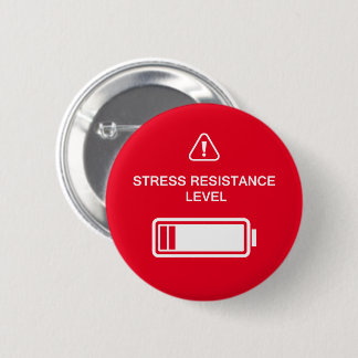 Stress Resistance Level Minimalistic Monochrome Button
