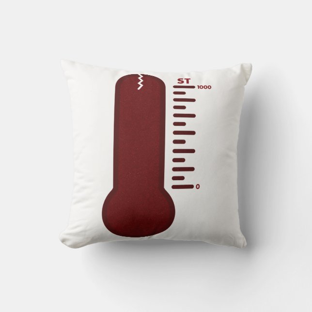 Stress Thermometer Pillow (Front)