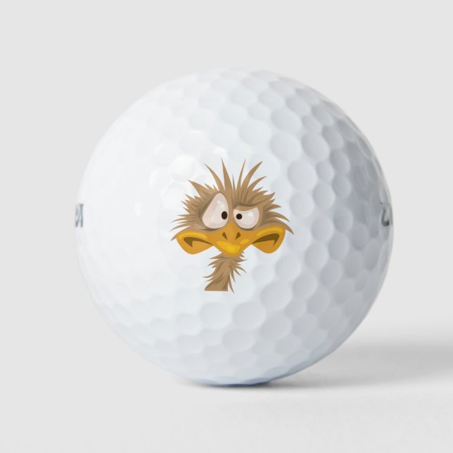 Stressed Birdie Golf Balls (Front)