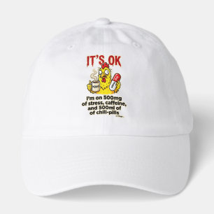 Stressed Chicken Coffee Lover Funny Mom Life Hat