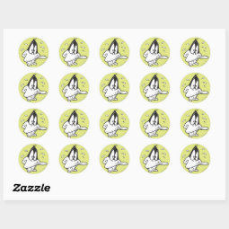 Stressed DAFFY DUCK™ Classic Round Sticker | Zazzle