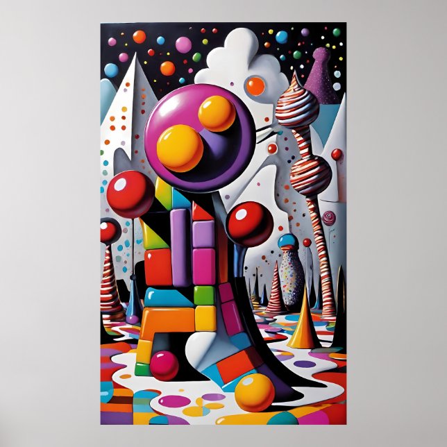 Stressed Desserts - Ken Gage Fantasy Art Poster (Front)