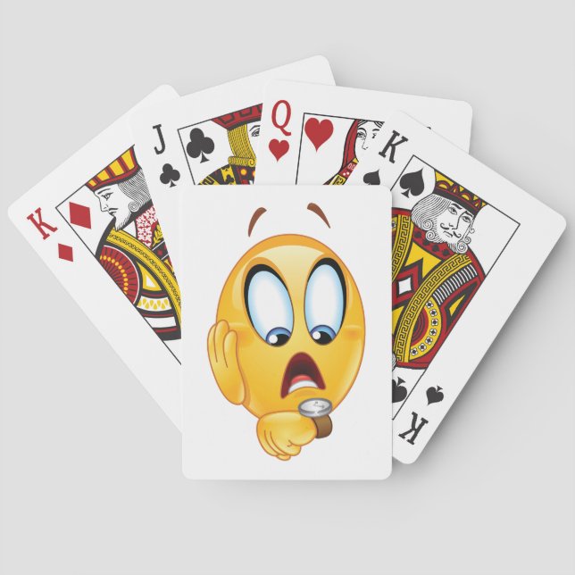 Stressed Emoji Poker Cards (Back)