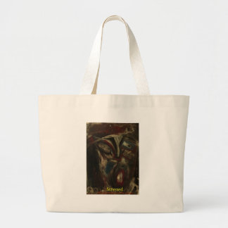 Stressed Large Tote Bag
