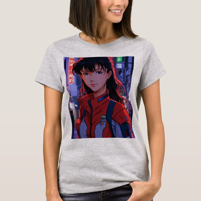 "Stressed Out Asuka: Inside NERV Lab – A Detailed  T-Shirt (Front)