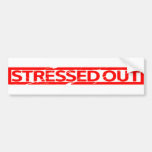 Stressed Out Stamp Bumper Sticker