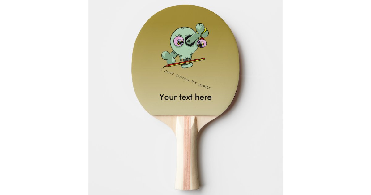 Stressed Teacher Funny Skull Ping Pong Paddle Zazzle Com