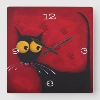 Stressie cat Clock