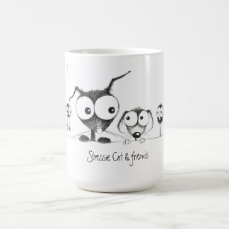 Stressie Cat & friends mug
