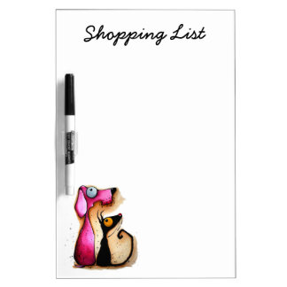 Stressie Cat Shopping List Dry-Erase Board