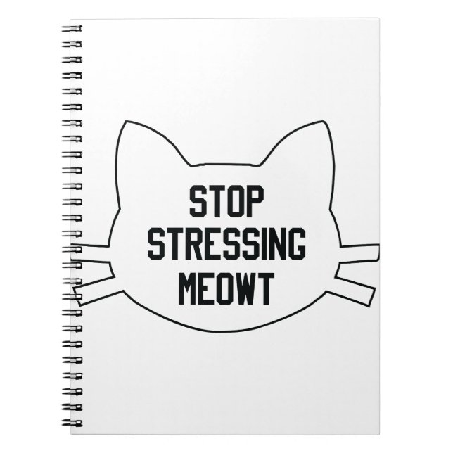 Stressing Meowt Notebook (Front)