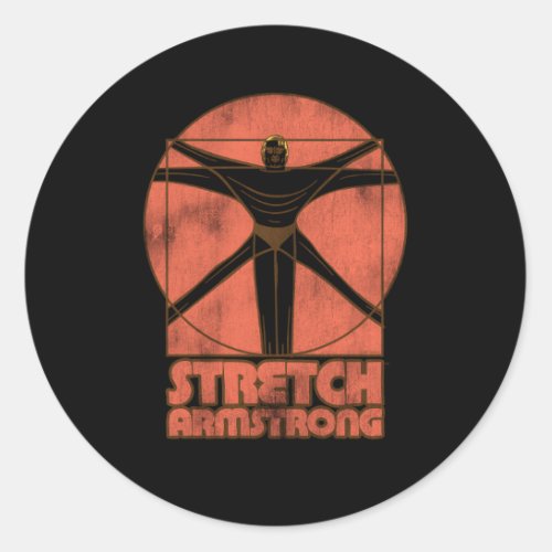 Stretch Armstrong Da VinciS Stretch Classic Round Sticker