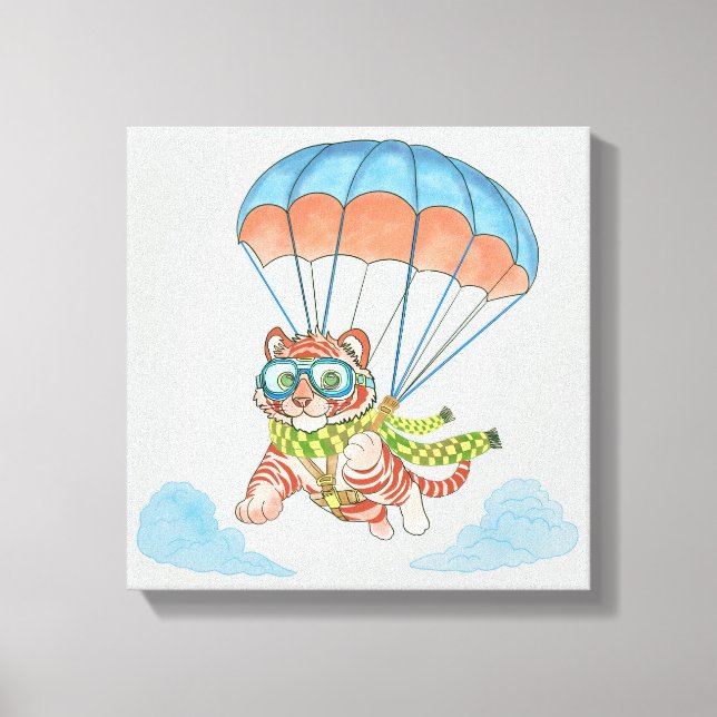 Stretch Canvas Parachute Tiger (Front)