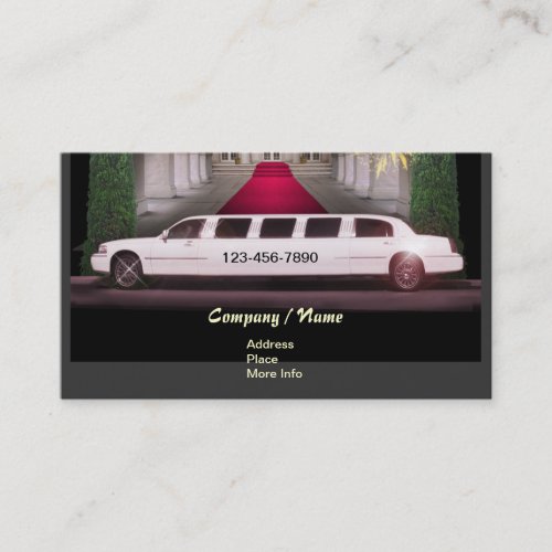 Stretch Limo Business Card Templates