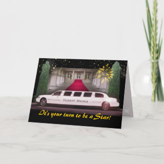 Stretch Limo V.I.P.  (customizable) Card