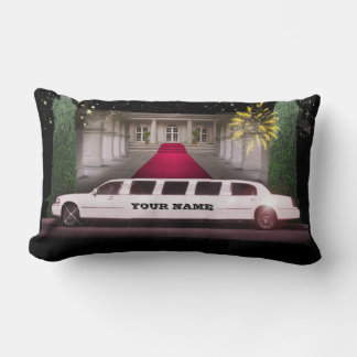 Stretch Limo with your Name Lumbar Pillow