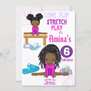 Stretch & Play Birthday Invitation