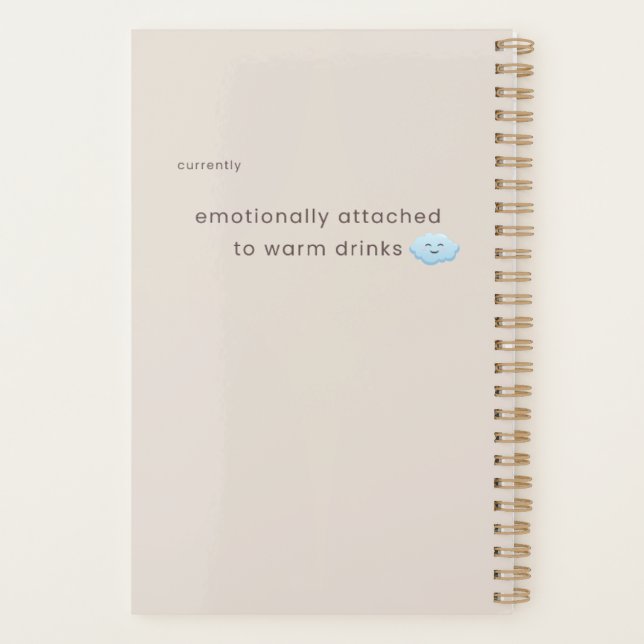 Stretch Tomorrow Sloth Notebook | Cozy Minimal 2.0 (Back)