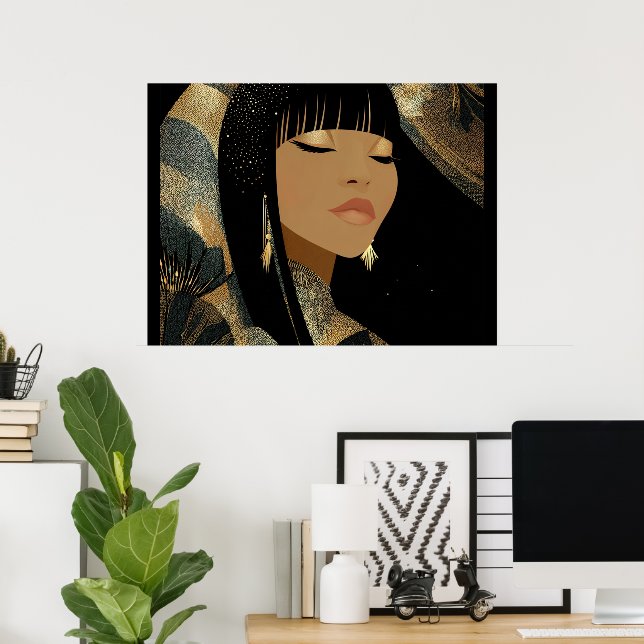 Stretched Canvas Print (Home Office)