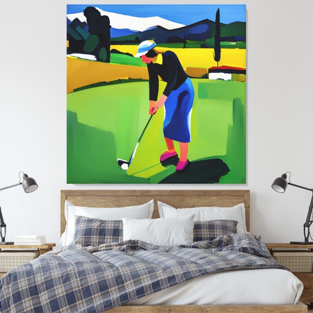 Stretched Canvas Print (Insitu(Bedroom))