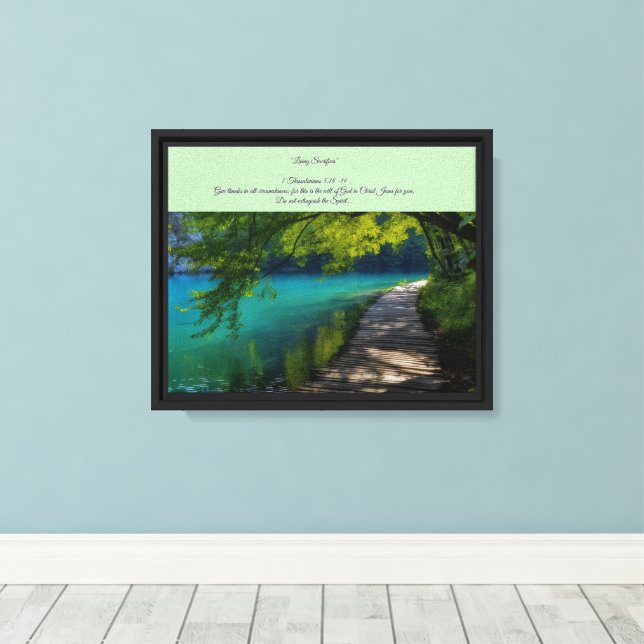 Stretched Canvas Print (Insitu(Wood Floor))