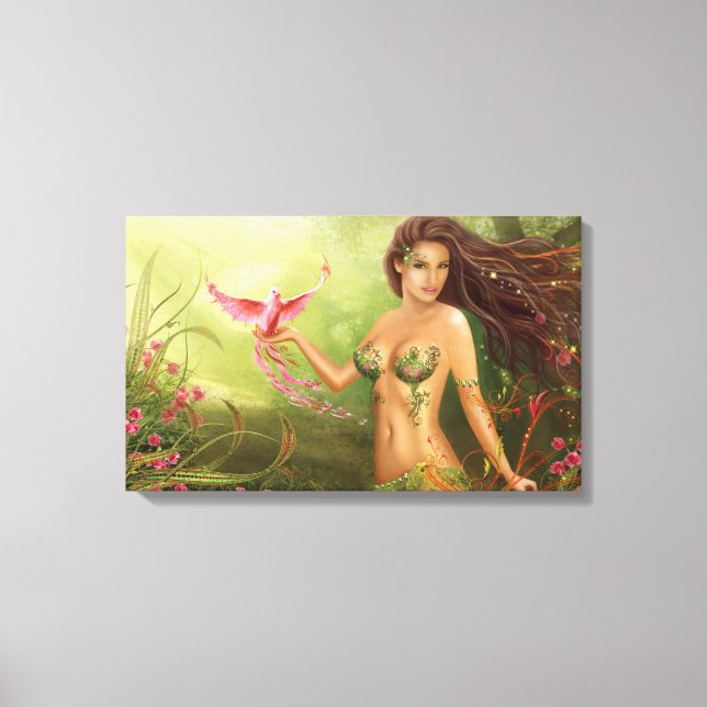 Stretched Canvas Print "Bird of Paradise " (Front)