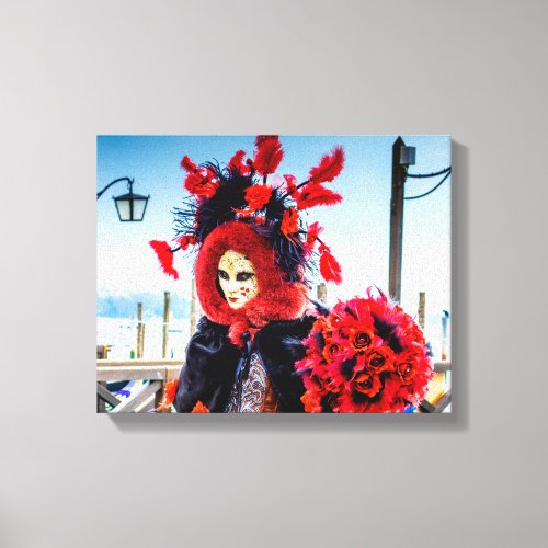 Stretched Canvas Print Carnival mask