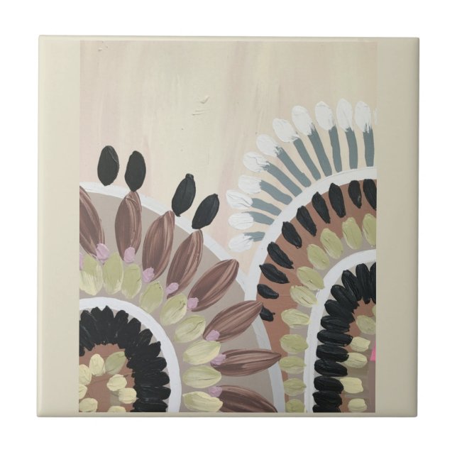 Stretched Canvas Print Ceramic Tile (Front)