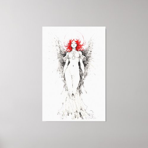 Stretched Canvas Print Divine Angelic Beauty