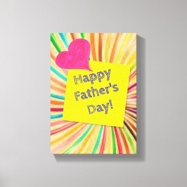 Stretched Canvas Print Father's Day Canvas (Front)