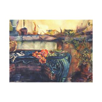 Stretched Canvas Print Fireside