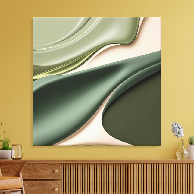 Stretched canvas print in stylish graphic (Insitu(LivingRoom))