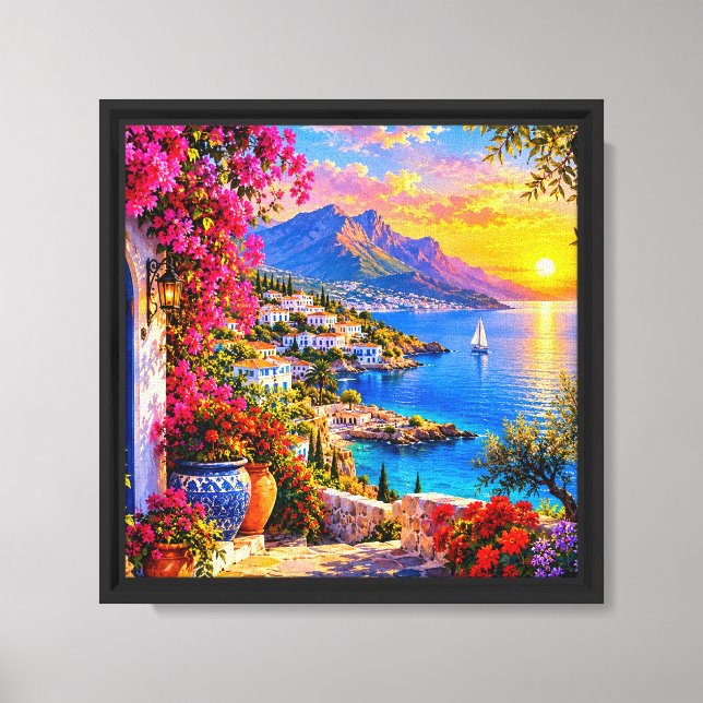 Stretched Canvas Print, landscape. Print (Front)