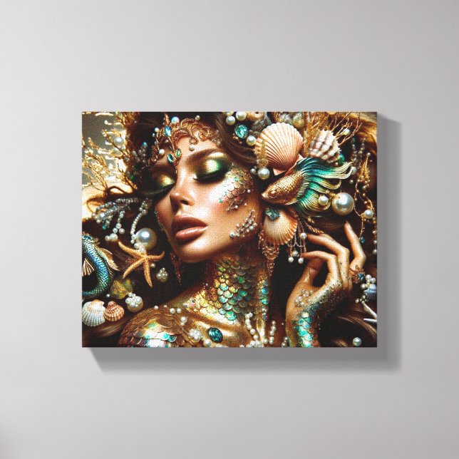 Stretched Canvas Print Mermaid (Front)