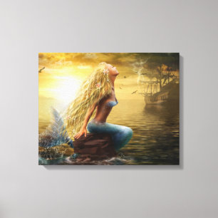 Stretched Canvas Print Mermaid (2)
