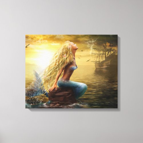 Stretched Canvas Print Mermaid 2