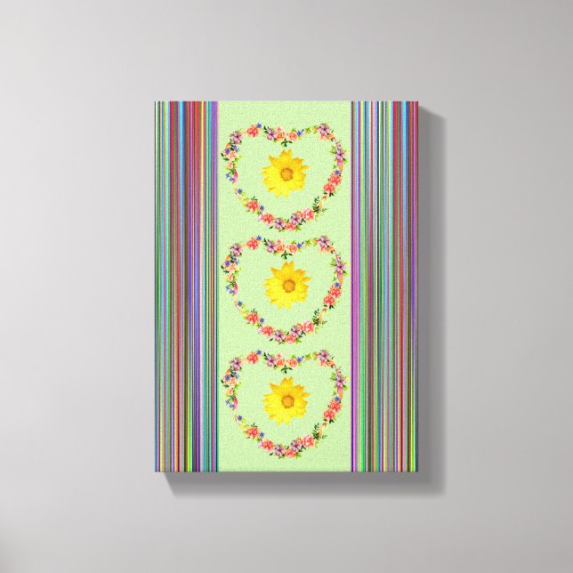 Stretched Canvas Print Mother's Day Floral (Front)
