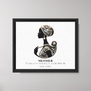 Stretched Canvas Print, Mother's Pearl Print