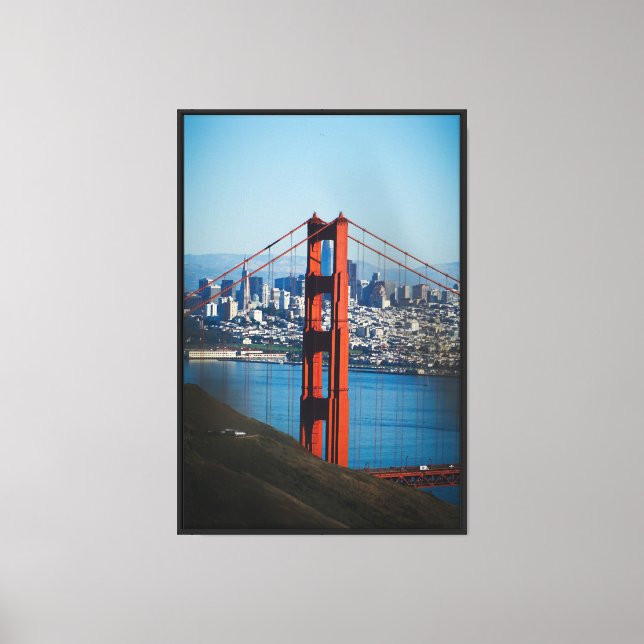 Stretched Canvas Print - San Francisco City (Front)