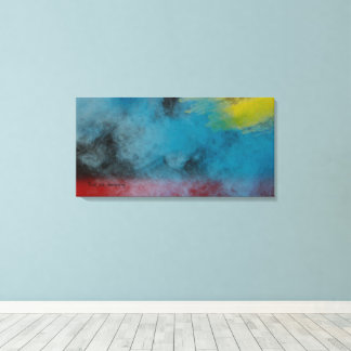 Stretched Canvas Print Space smoke