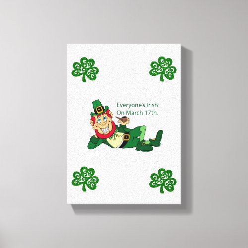 Stretched Canvas Print St Patricks Day