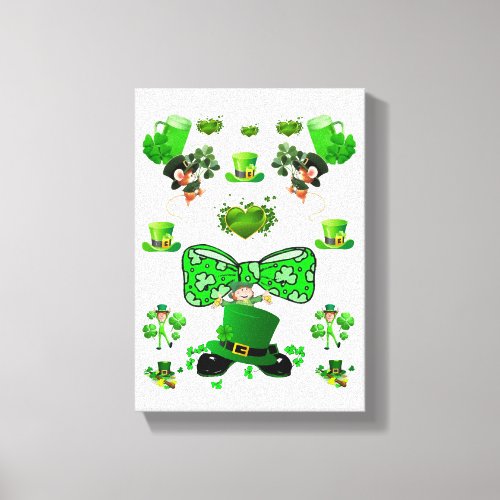 Stretched Canvas Print St Patricks Day