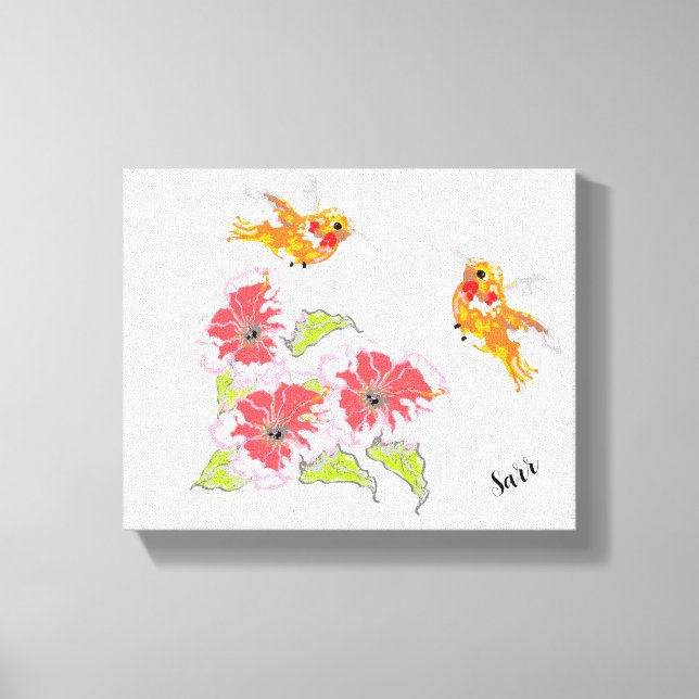 Stretched Canvas Print :  Tropical  Feeling (Front)