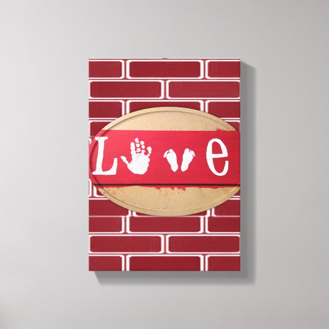 Stretched Canvas Print Valentine's Day Love (Front)