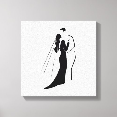 Stretched Canvas Print _ Wedding