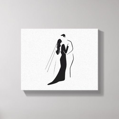 Stretched Canvas Print _ Wedding