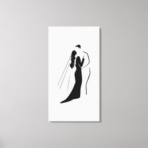 Stretched Canvas Print _ Wedding