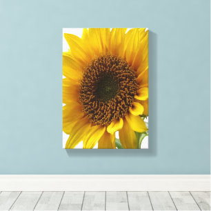 Stretched Canvas Print Yellow Sunflower Floral