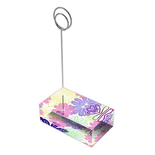 Stretched Daisies Table Card Holder